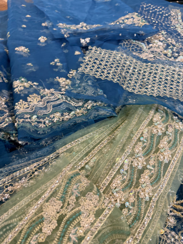 Republic womenswear teal blue wedding edition