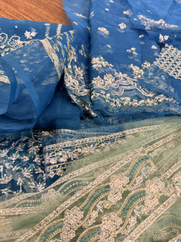 Republic womenswear teal blue wedding edition