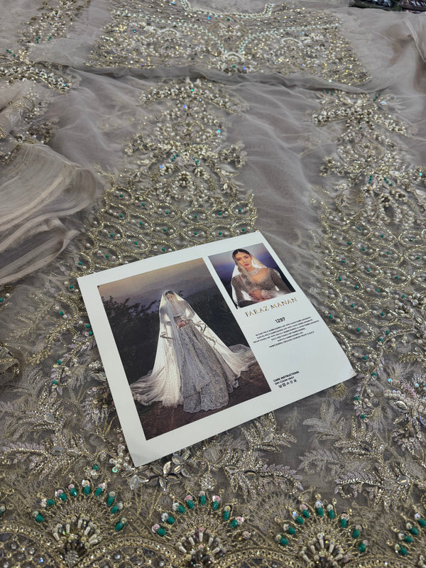 Faraz manan white maxy wedding edition