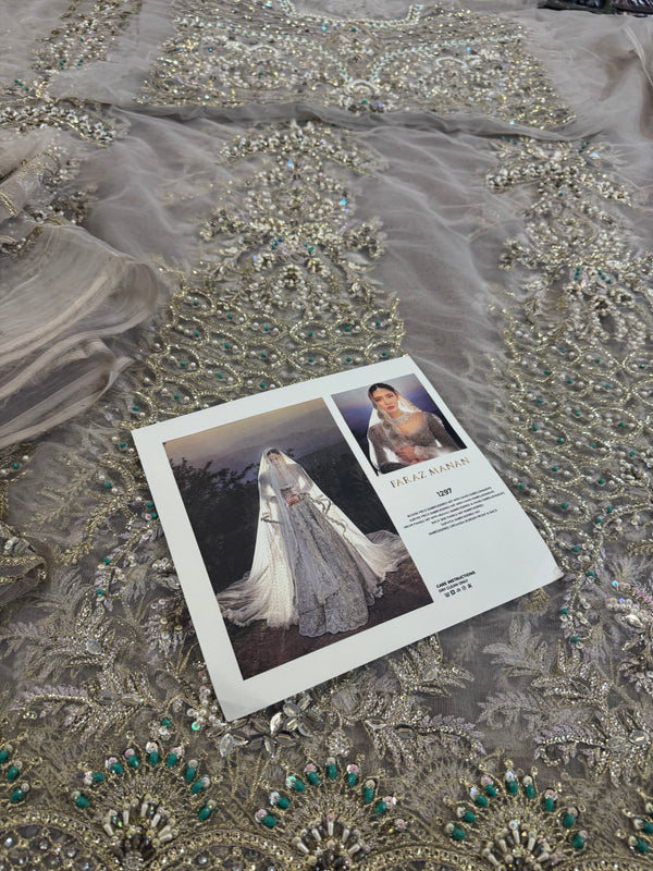 Faraz manan white maxy wedding edition