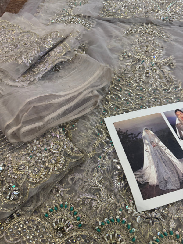 Faraz manan white maxy wedding edition