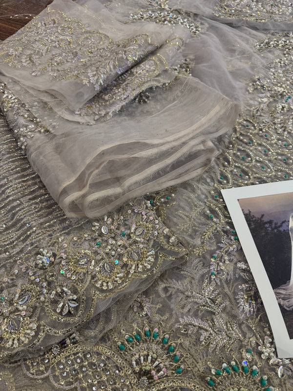 Faraz manan white maxy wedding edition