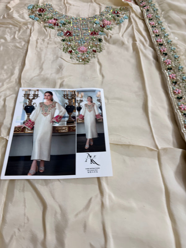 Alina khan white multi wedding edition