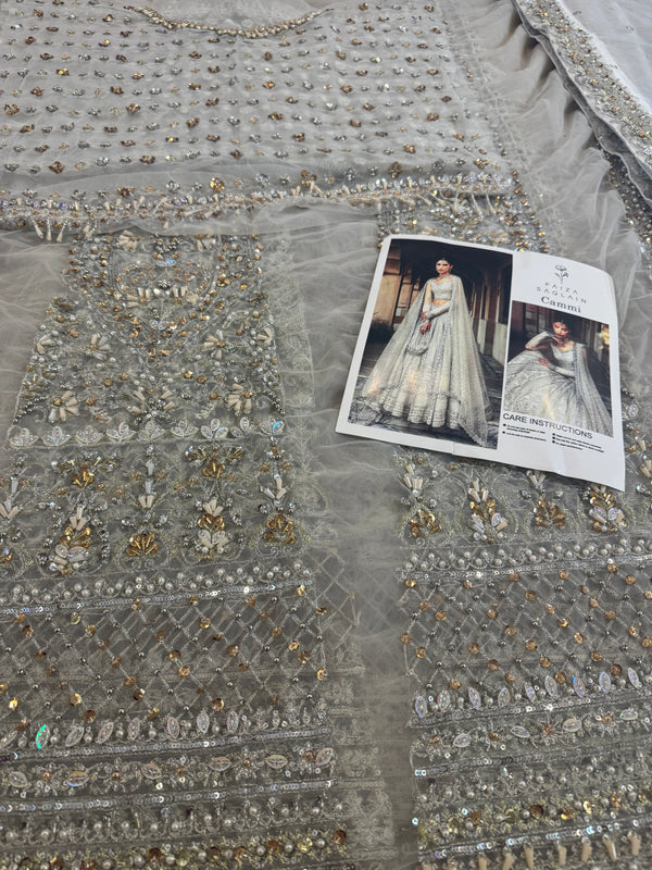 Faiza saqlain white wedding edition