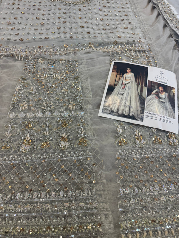 Faiza saqlain white wedding edition