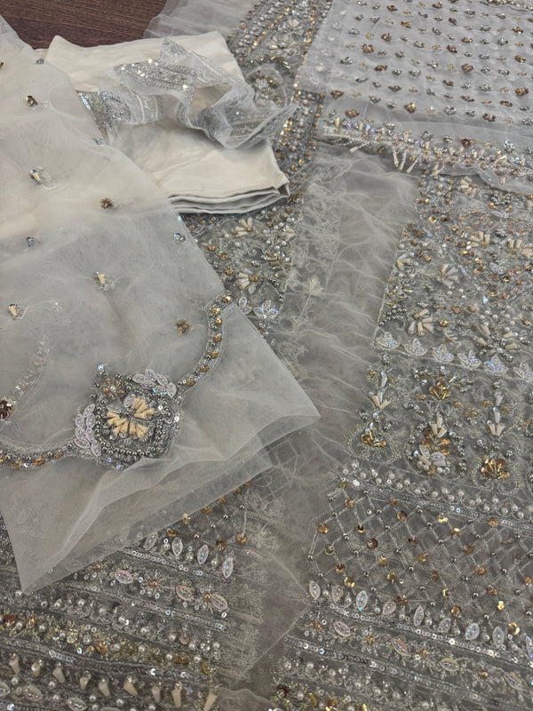 Faiza saqlain white wedding edition