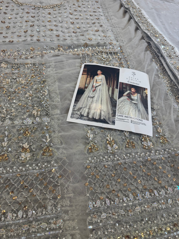 Faiza saqlain white wedding edition