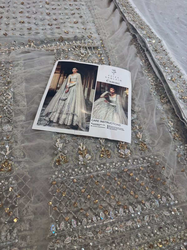 Faiza saqlain white wedding edition