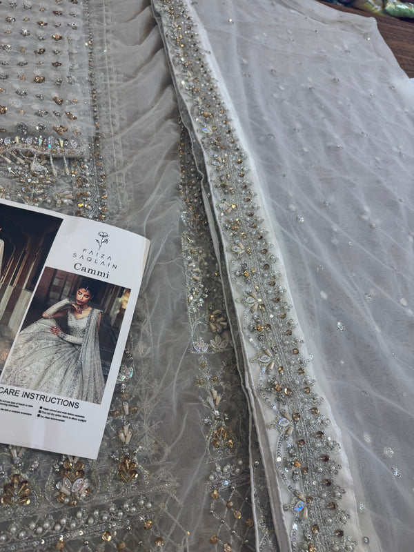 Faiza saqlain white wedding edition