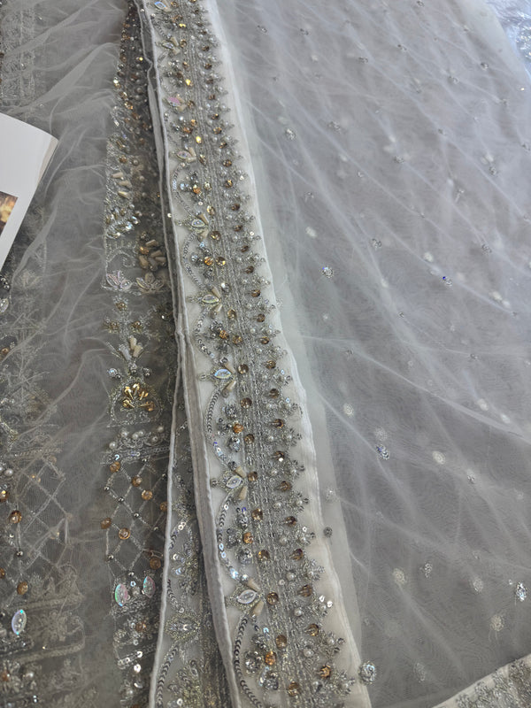 Faiza saqlain white wedding edition