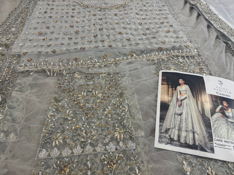 Faiza saqlain white wedding edition