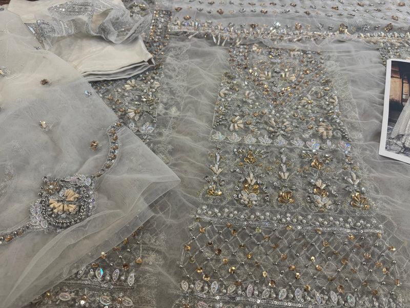 Faiza saqlain white wedding edition