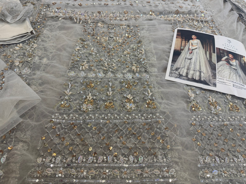 Faiza saqlain white wedding edition