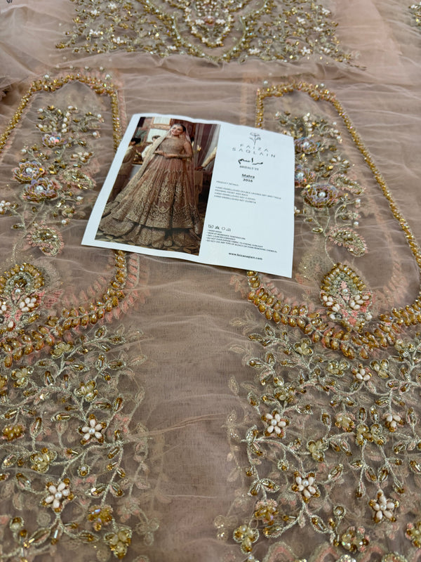 Faiza saqlain pink wedding edition
