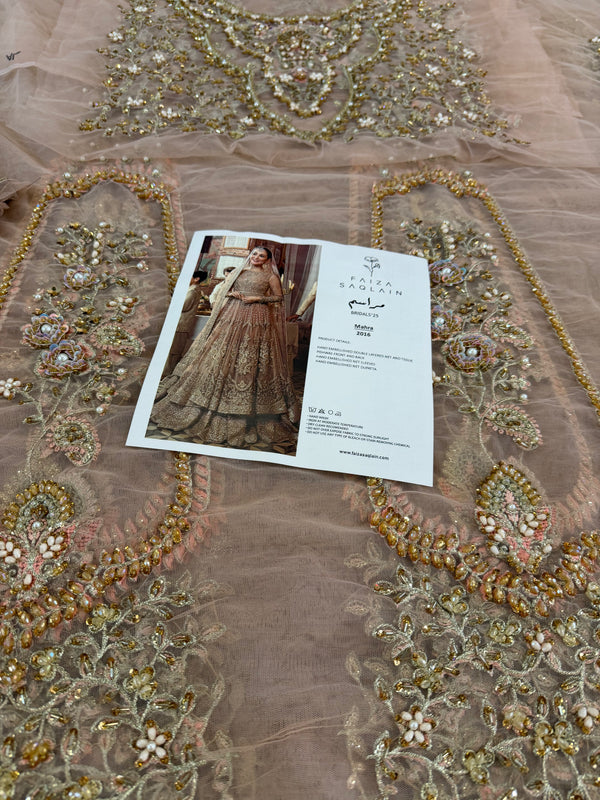 Faiza saqlain pink wedding edition