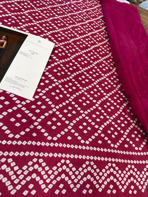Faiza saqlain silk frock wedding edition
