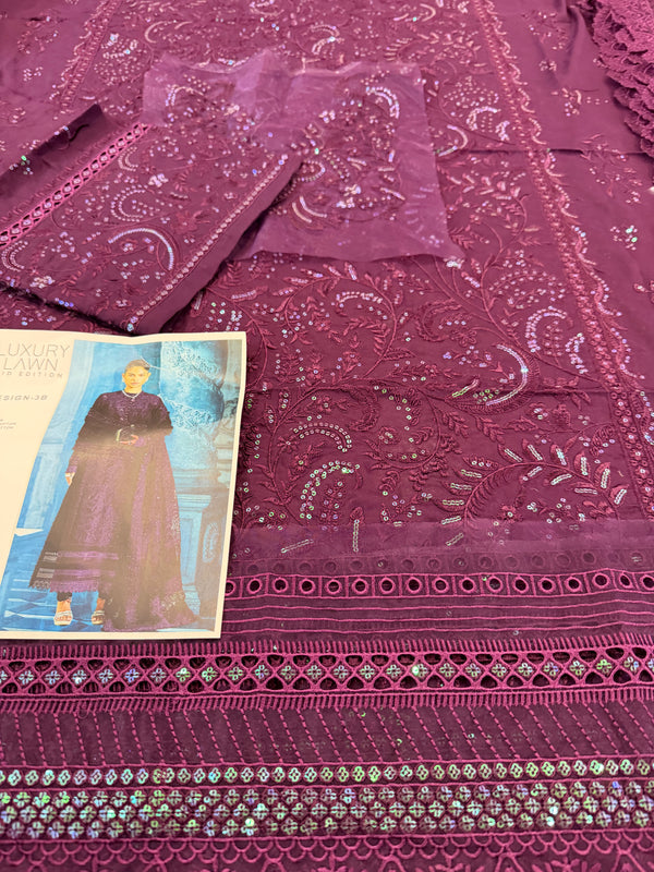 Sobia nazir purple lawn 2026