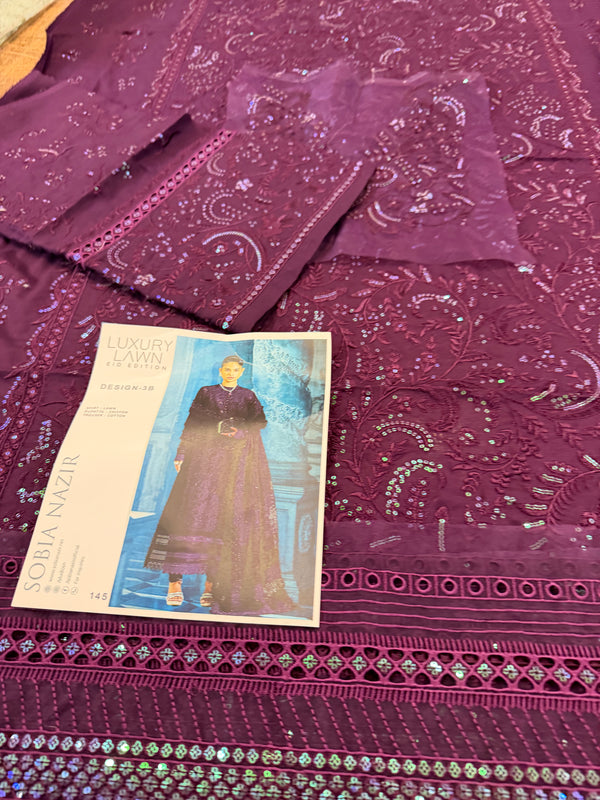 Sobia nazir purple lawn 2026