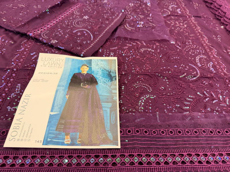 Sobia nazir purple lawn 2026