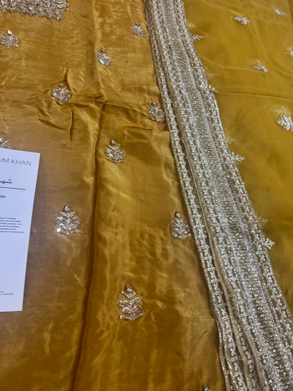 Erum khan yellow wedding collection