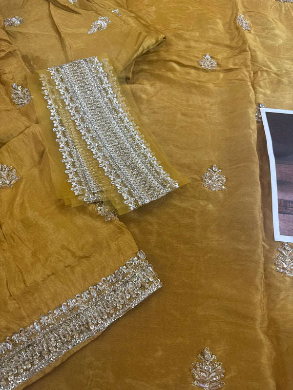 Erum khan yellow wedding collection