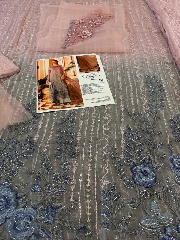 Maria b double tone chiffon wedding edition