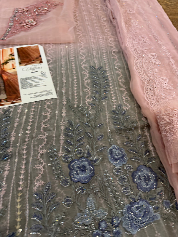 Maria b double tone chiffon wedding edition