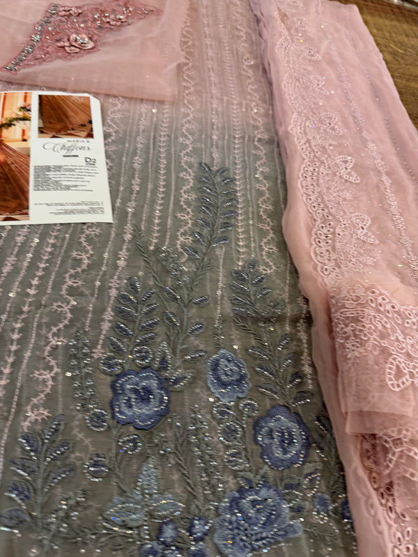 Maria b double tone chiffon wedding edition