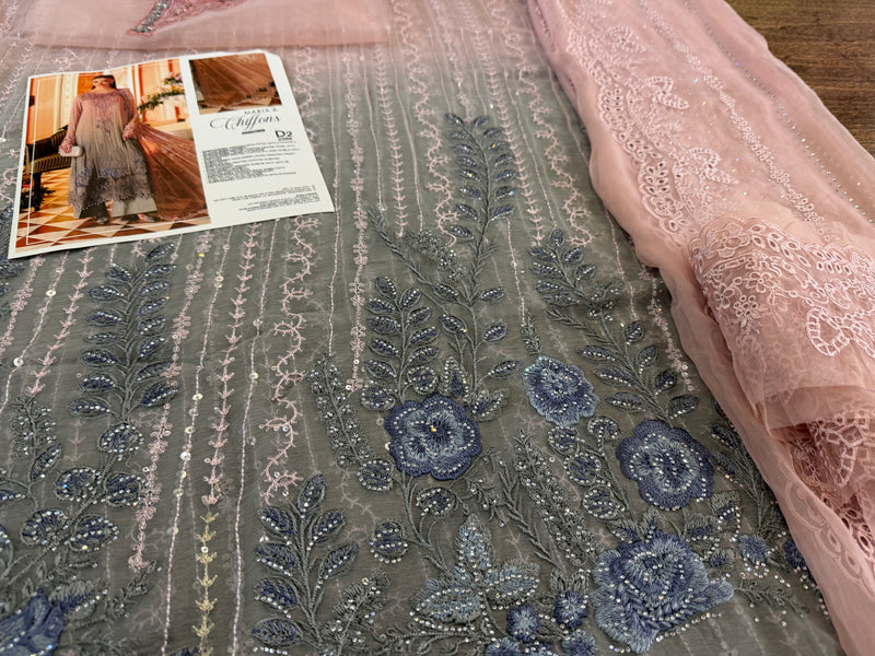 Maria b double tone chiffon wedding edition