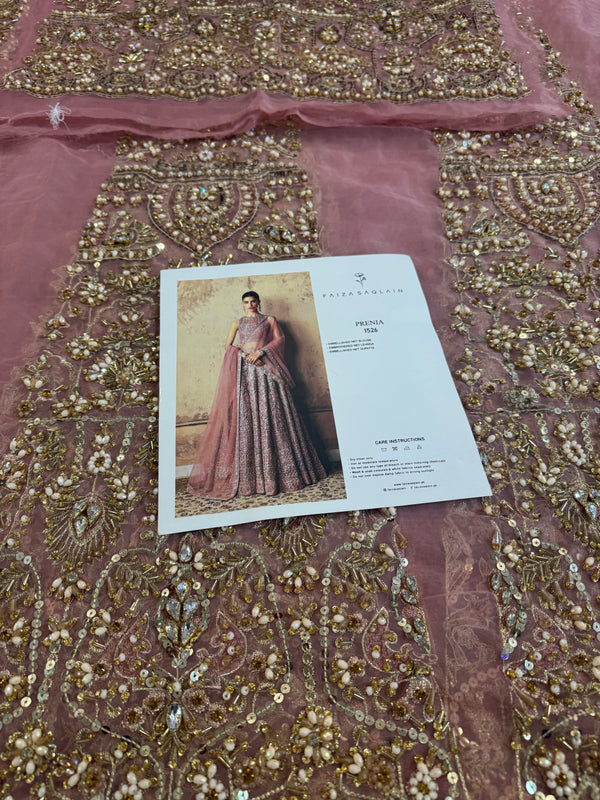 Faiza saqlain pink wedding edition