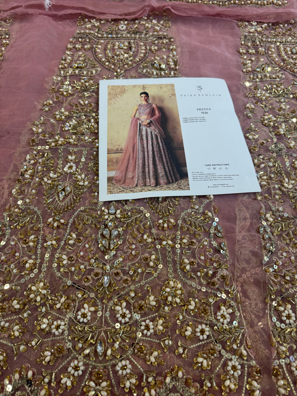 Faiza saqlain pink wedding edition