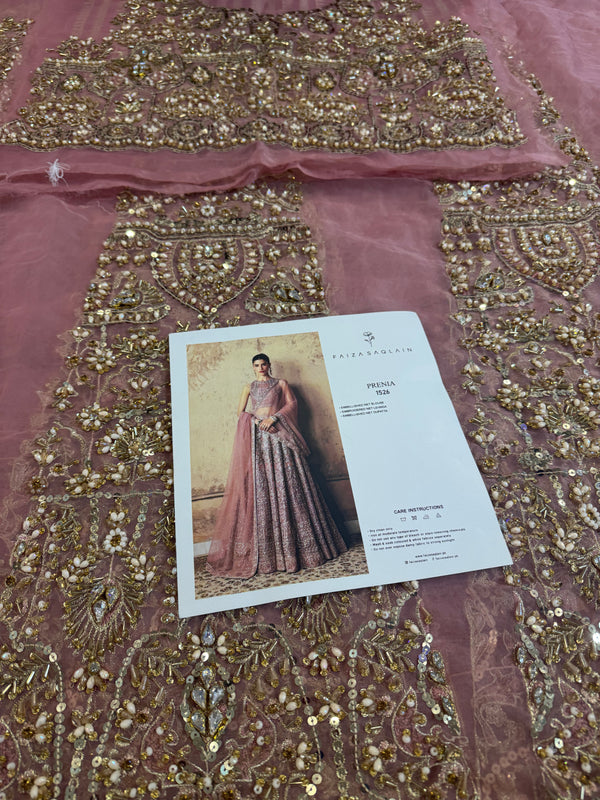 Faiza saqlain pink wedding edition