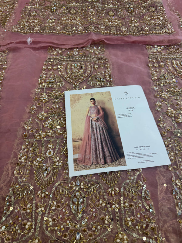 Faiza saqlain pink wedding edition