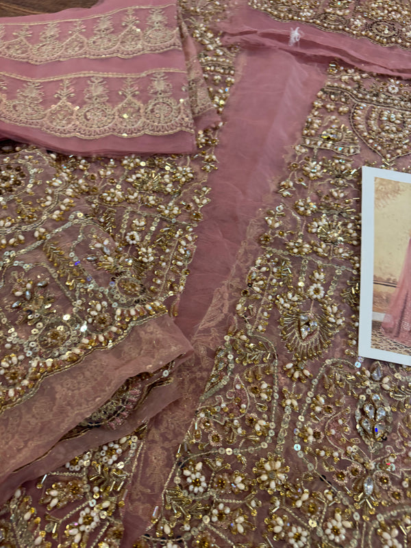 Faiza saqlain pink wedding edition