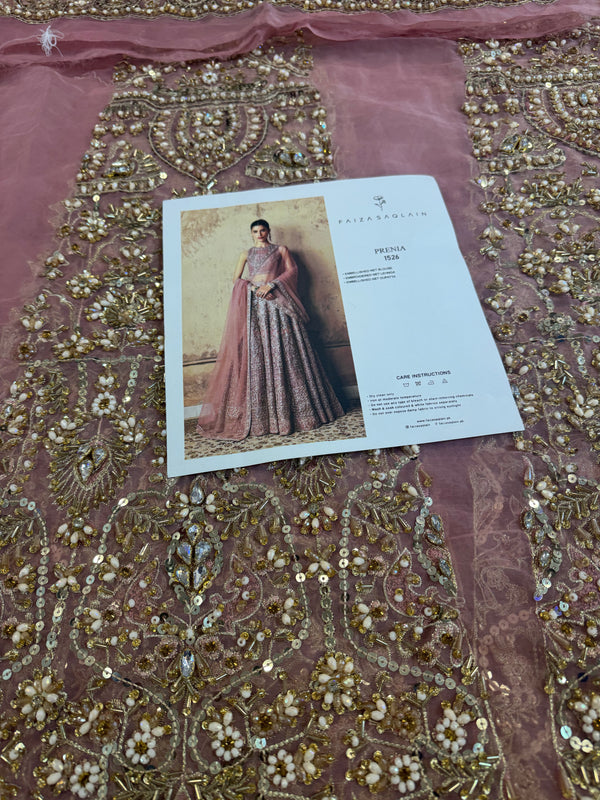 Faiza saqlain pink wedding edition