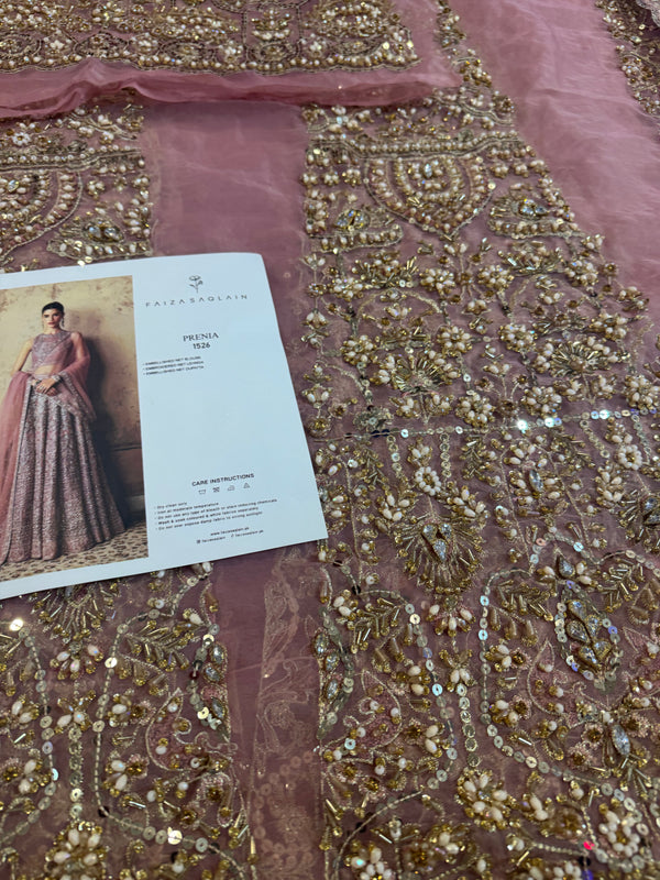 Faiza saqlain pink wedding edition