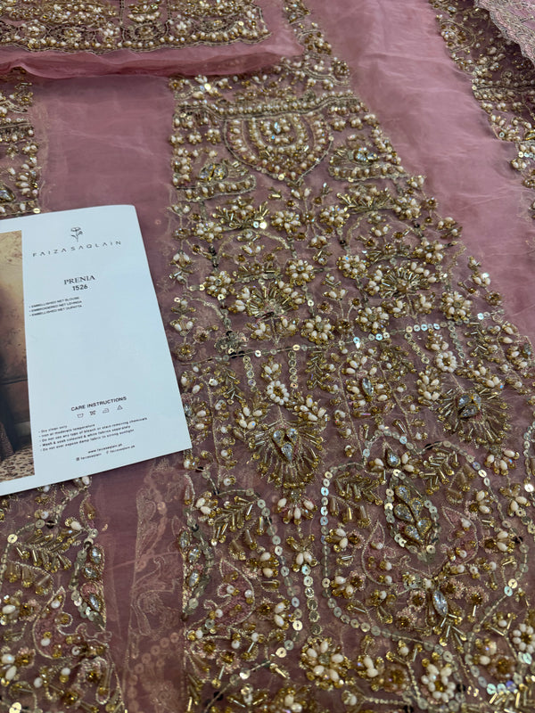 Faiza saqlain pink wedding edition