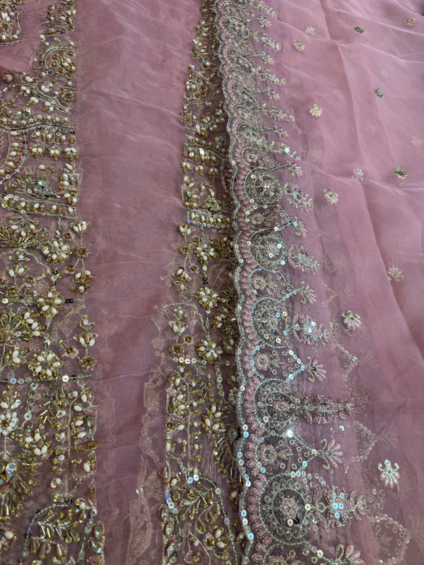 Faiza saqlain pink wedding edition