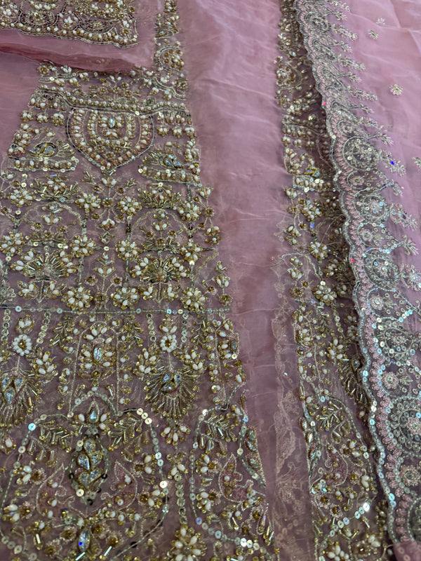 Faiza saqlain pink wedding edition