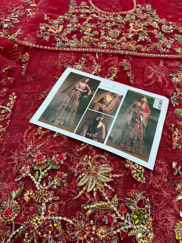 Hussain rehar red wedding edition