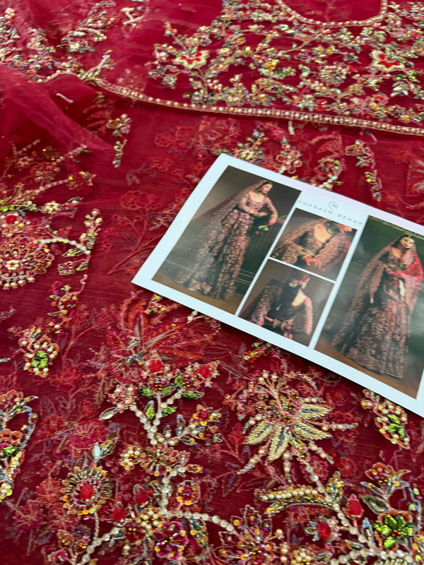 Hussain rehar red wedding edition