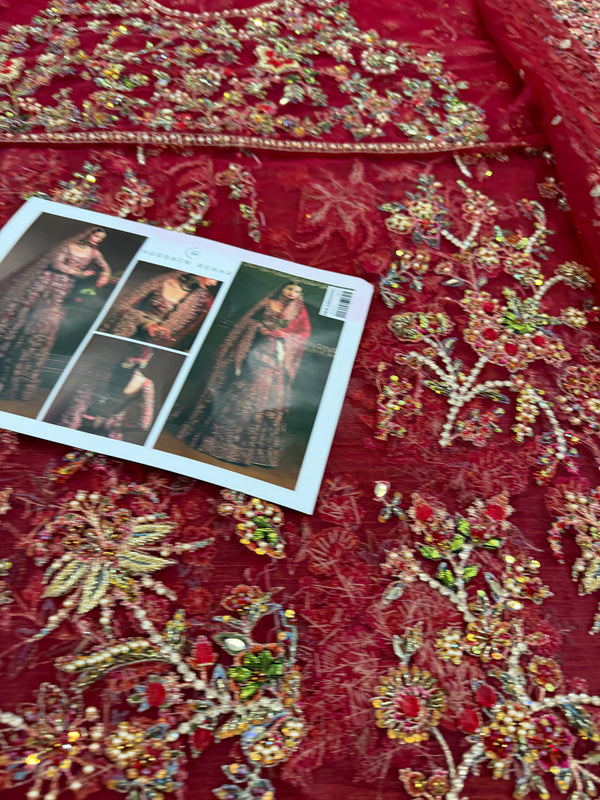 Hussain rehar red wedding edition