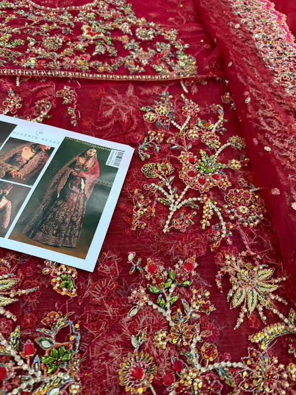 Hussain rehar red wedding edition