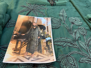 Maria B green chiffon wedding edition