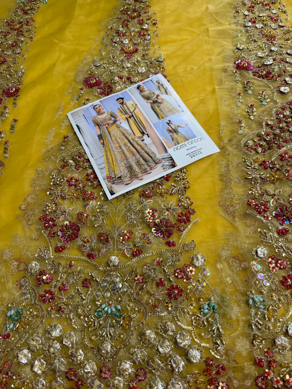 Nomi Ansari yellow multi wedding edition