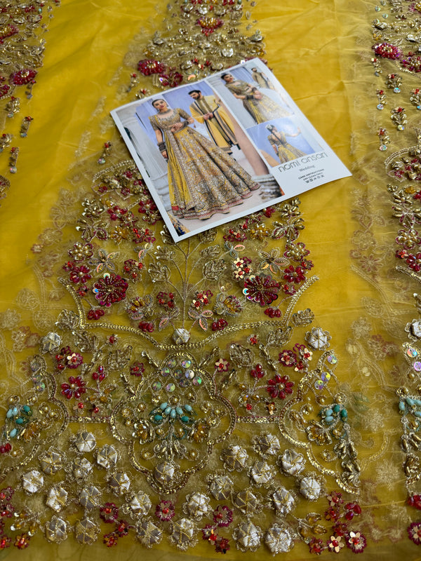 Nomi Ansari yellow multi wedding edition