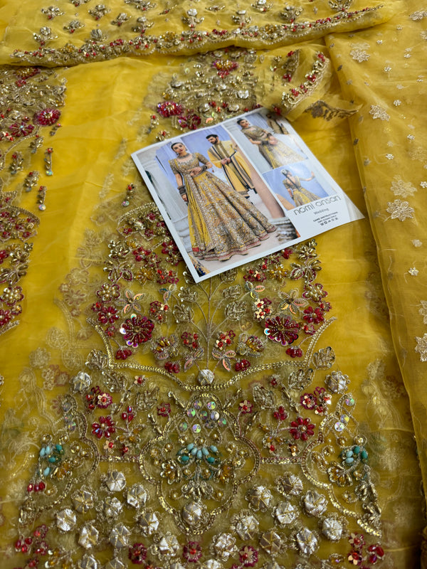 Nomi Ansari yellow multi wedding edition