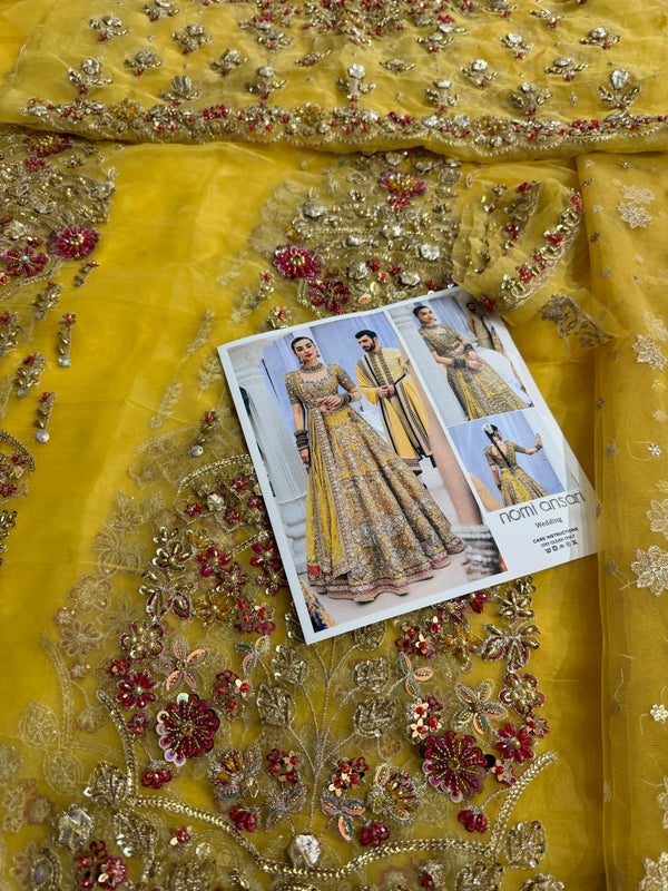 Nomi Ansari yellow multi wedding edition