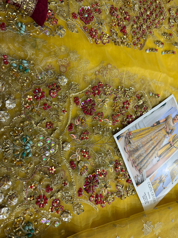 Nomi Ansari yellow multi wedding edition