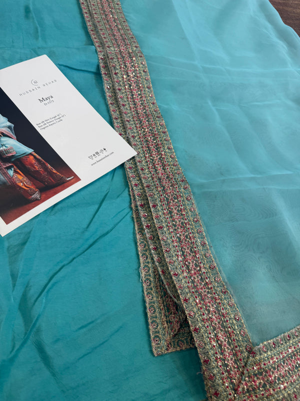 Hussain rehar sky rust wedding edition